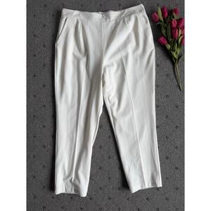 Leighton White Dress Pants Size XL Lined Pockets